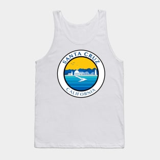 Santa Cruz City Scape California CA Tank Top